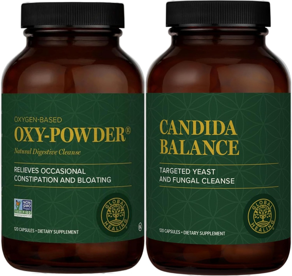 Ülemaailmne tervendamiskeskus - Oxy-Powder & Candida Cleanse Kit - Colon Cleanser ja Detoxification for Natural Candida Cleanse