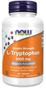 NOW Foods Supplements, L-trüptofaan 1000 mg, topelttugevus, soodustab positiivset meeleolu *, toetab lõõgastumist *, 60 tabletti