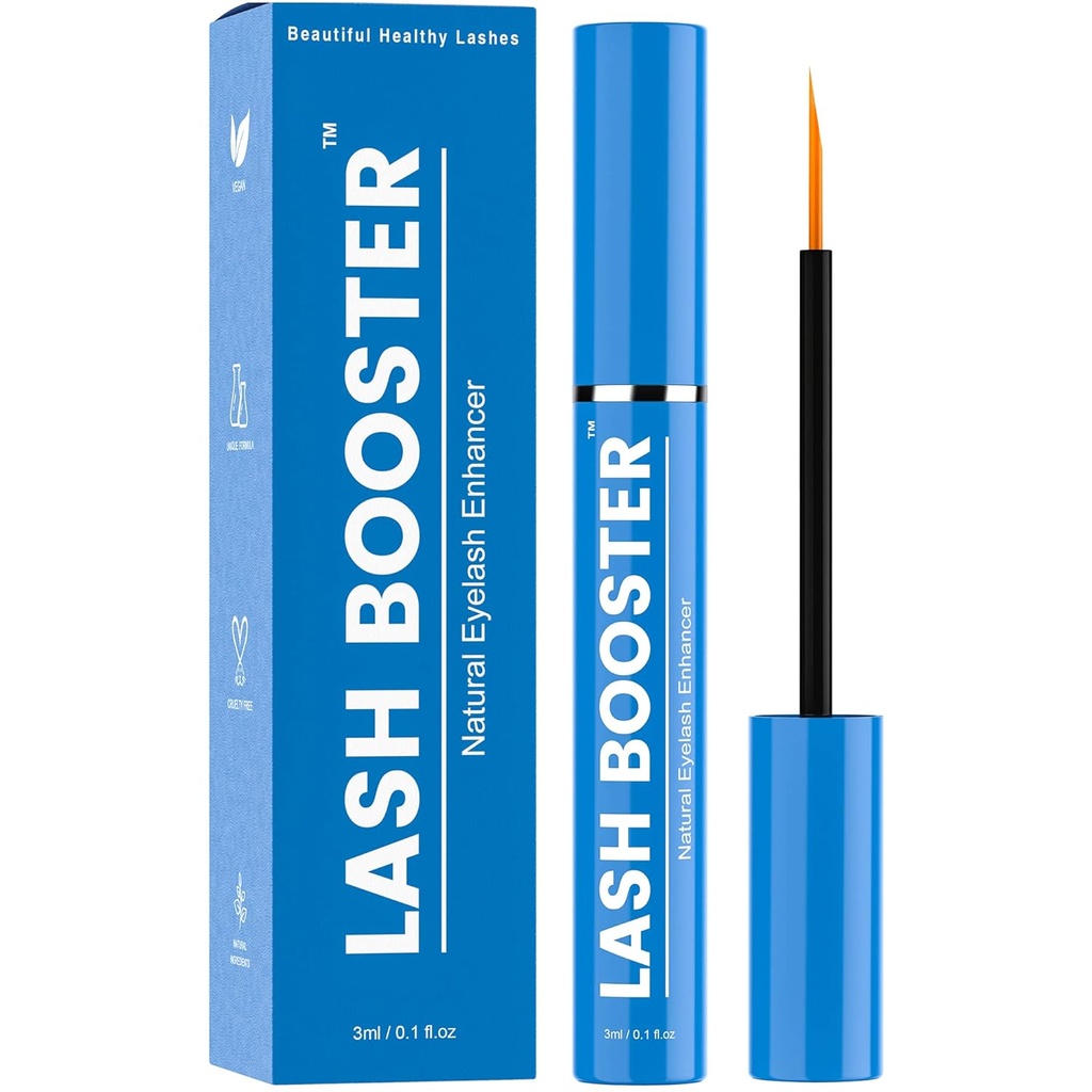 Lash Booster | Täiustatud ripsmete kasvu seerumi ja kulmude tõhustaja | Kasva pikemad ilusad ripsmed ja julged kulmud | Loomulikult edendab täielikumat, paksemat, pikemat, ripsmeid ja kulmud