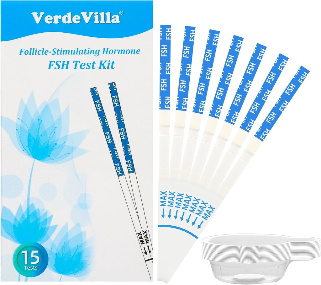 15 Pakend Menopausi testribad kodus, FSH test Perimenopausi test Hormooni tasakaal naistele üle 30 hormonaalse testi