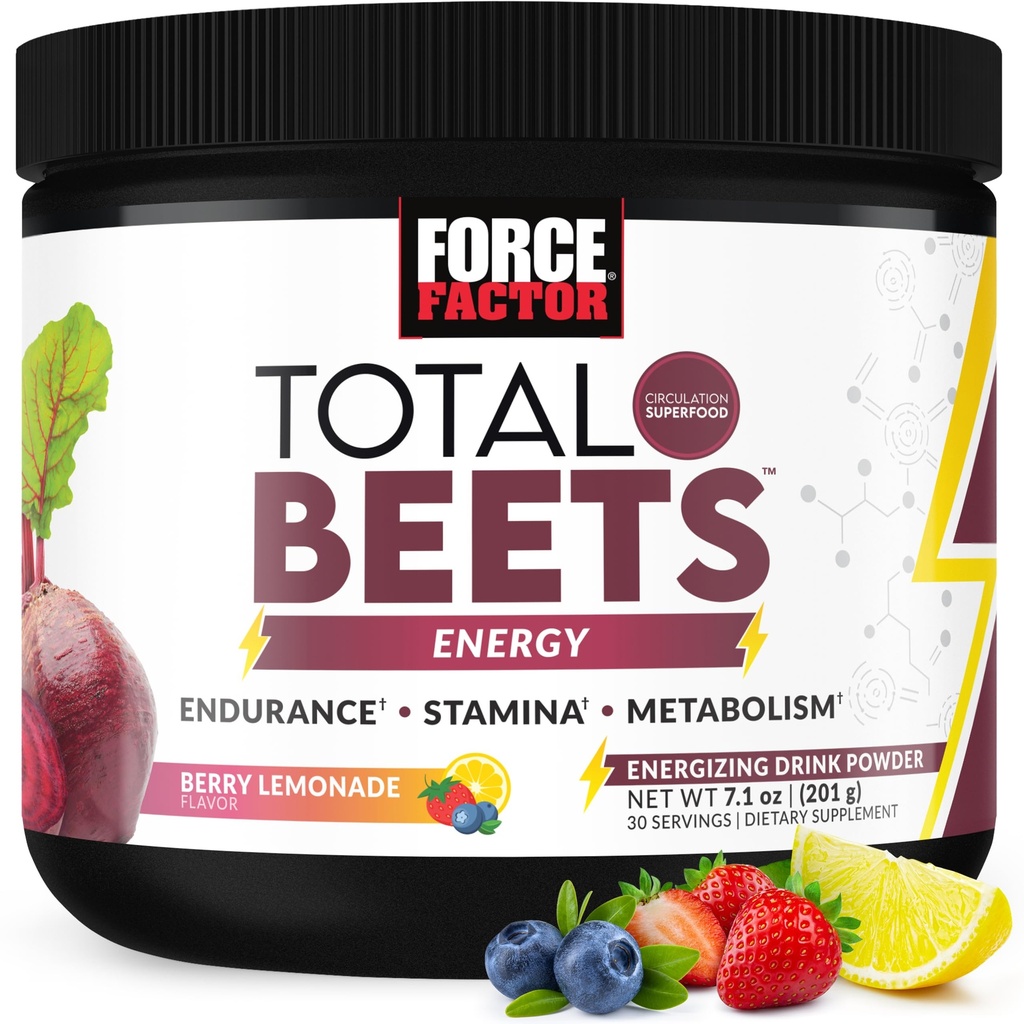 Kogu peedi juure pulber energiaga, NO3-T® nitraadid, et toetada ringlust, vererõhku, verevoolu ja vastupidavust - pluss roheline tee ekstrakt. Superfood Supplement, 30 Servings