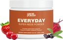 GenoPalate Everyday Super Reds, Antioksüdandid Superfood Blend koos peedi juur, Jõhvikas, Hibiscus, Acai & Probiootikumid, Energizing Polyphenols for Heart, Aju & Seedetrakti Tervis, Vegan, 30 Servings