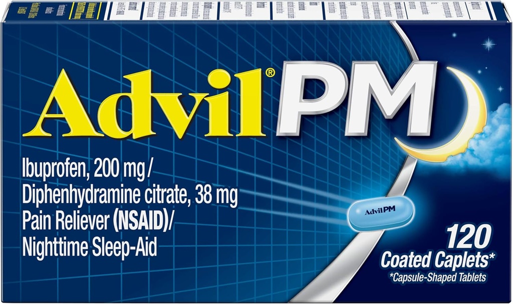 Advil PM Caplets 120 ea ( Pakend 3 )