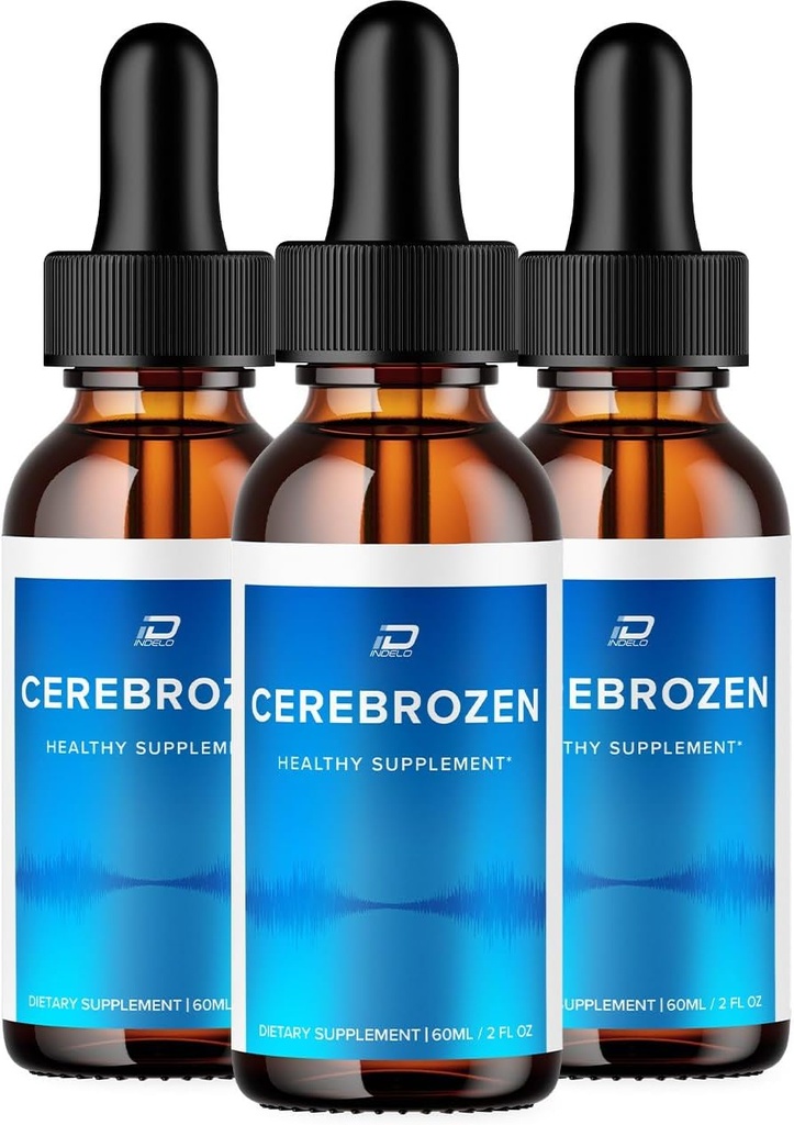 Cerebrozen Tinnitus Kõrva tilgad - Cerebrozen 24, Cerebrozen Vedel tilgad, Cerebrozen Reviews, Cerebrozen Drops for Ear Relief (3 Pack - 180 ML)
