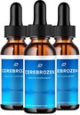 Cerebrozen Tinnitus Kõrva tilgad - Cerebrozen 24, Cerebrozen Vedel tilgad, Cerebrozen Reviews, Cerebrozen Drops for Ear Relief (3 Pack - 180 ML)