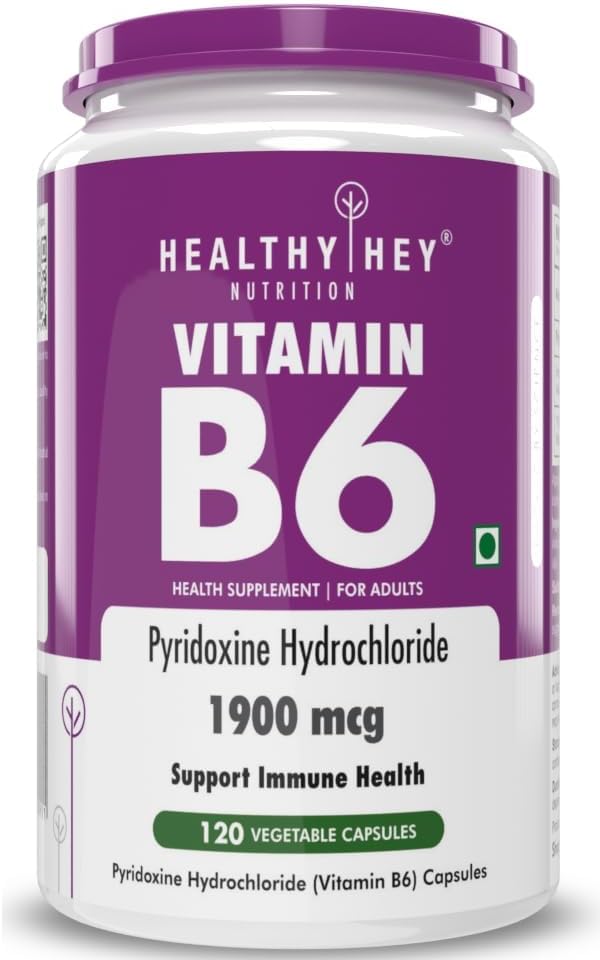 Vitamiin B6 Püridoksiin - 120 Veg Kapslid