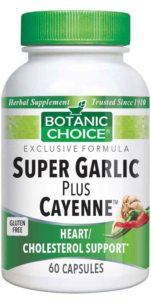 Botanic Choice Super Garlic Plus Cayenne, 60 kapslit