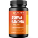 Ashwagandha 1000mg artišokiekstraktiga - Ashwagandha kapslid stressi, meeleolu ja energia toetamiseks - Adaptogeensed taimsed toetused meestele ja naistele - 90 Vegan, mitte-GMO kapslid, 45 serveerimist