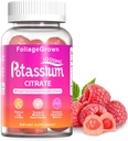 Kaaliumilisandiga kummikummid 1000mg - kaaliumilisand jalgade krampidele, lihastele ja südame tervisele - 1 kuu täiendus (60 loend)