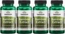Swanson Bamboo ekstrakt - looduslikud juuksed, nahk ja küüned täiendada - 70% ränidioksiidi sisu toetavad kollageeni moodustumist ja luude kasvu - (60 Veggie kapslit, 300 mg iga) 4 pakendit