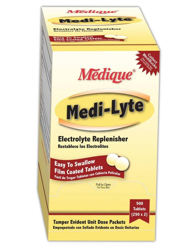 Medique MP030-33 Medi-Lyte Soojus Relief Ravimid, mahutavus, maht, standard, valge (50 pakendis)
