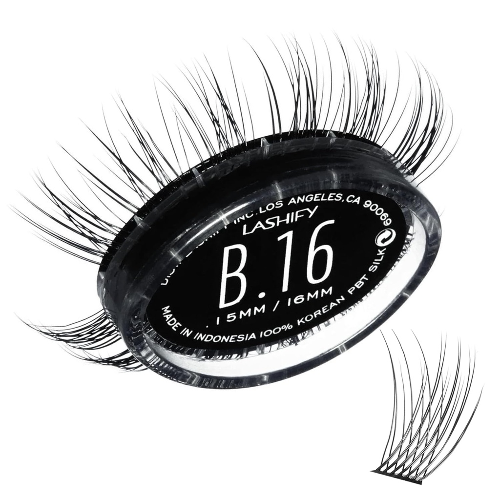 Lashify Bold 16mm Gossameri ripsmepikendused Täida, must, DIY False ripsmed loodusliku välimuse jaoks
