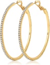 MOROTOLE 14K Gold Reinstone Hoop Earrings - Fashion Õhuke Suur Hoop, Hüpoallergeenne, 20/30/40/50/60/70mm