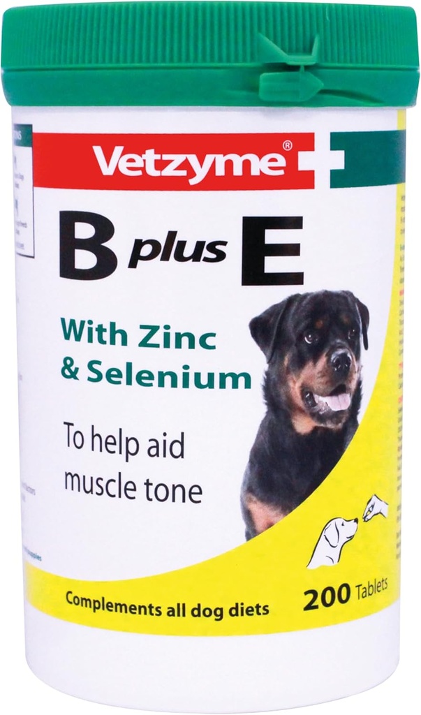 Vetzyme Dog B + E 200 tabletti