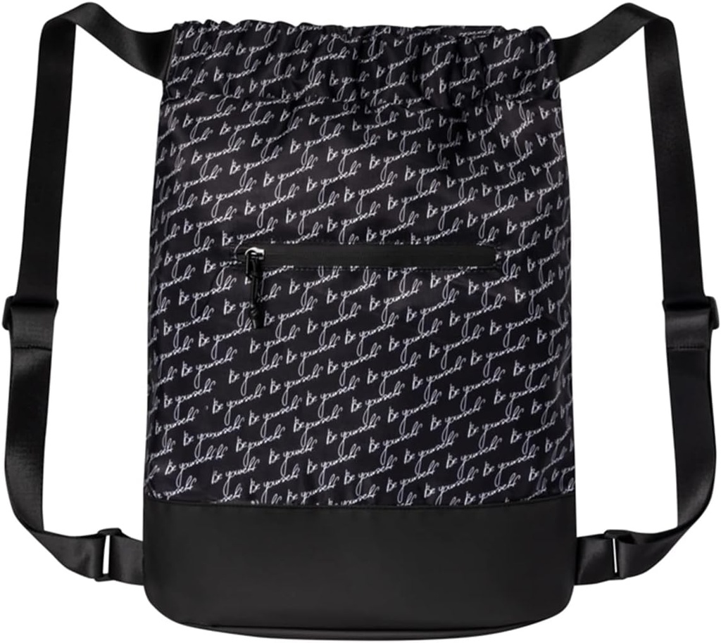 Flex Cinch Drawstring Gym Bag naistele graafilise kujundusega | Vastupidav kerge jõusaali Cinch kotid | Suurepärane jõusaalikott, reisimine ja üleöö | Must/valge - Ole ise