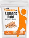 BulkSupplements.com Burdock Root Extract Powder - Burdock Root Powder, Taimne täiendus - Vegan & Gluten Free, 1 g per Serving, 100 g (3,5 oz) (pakk 1)