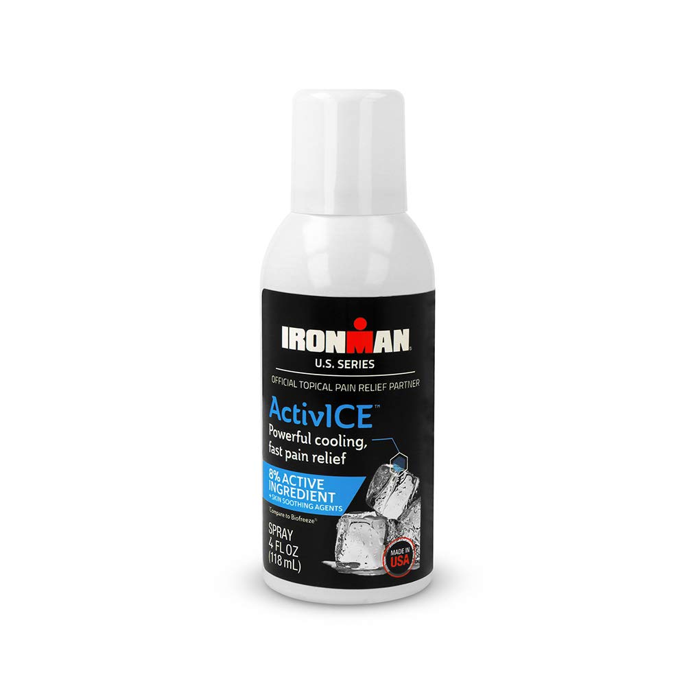 Curad IRONMAN ActivICE Cooling Spray, paikne valu leevendamine artriit, liiges, lihased, selja ja keha valu, 4 oz (1 arv)