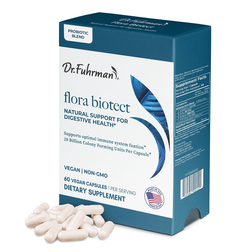 Dr. Fuhrman Flora Biotect, probiootikum, 60 kapslit