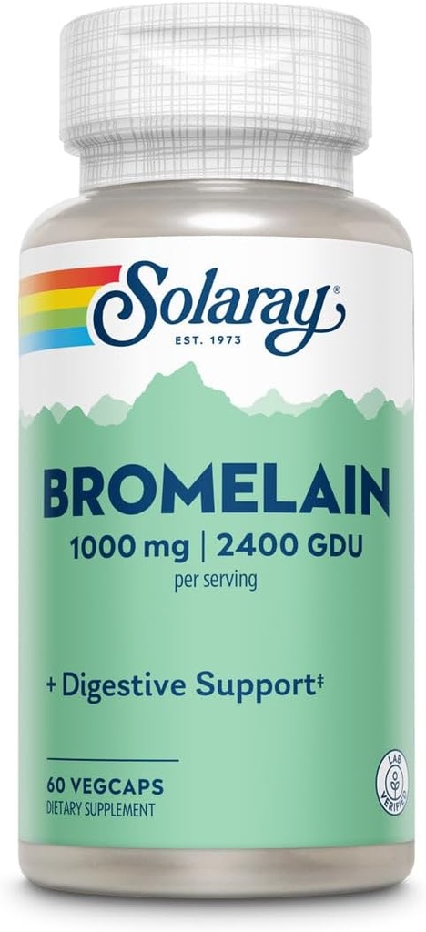 Solaray - Bromelain Extra Strength 500 mg. - 60 kapslit