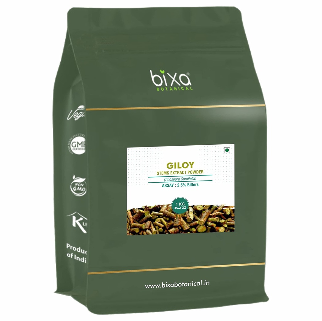 Biksa BOTANICAL GILOY (GUDUCHI / TINOSPORA CORDIFOLIA) Kuiv ekstrakt - 2,5% Bitterness by GRAVIMETRY (1KG (pakk 1)