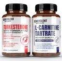 Turkesteroon 8000mg [kõrgeim puhtus] + Premium L-karnitiini tartraadi lisand - kõrge imendumise lisand koos Tongkat Aliga - vastupidavuse suurendamine, lahja lihaste kasv, toetus Metabolism ja looduslik energia