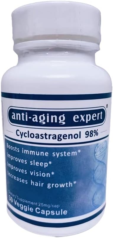 Tsükloastragenool 98% mikroniseeritud 25 mg, 30 taimetoitlast kapslit, 1 pudel