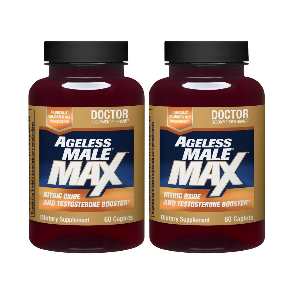 Vanusetu Mees Max Kokku Testosterooni Booster Supplement meestele, 120 Caplets
