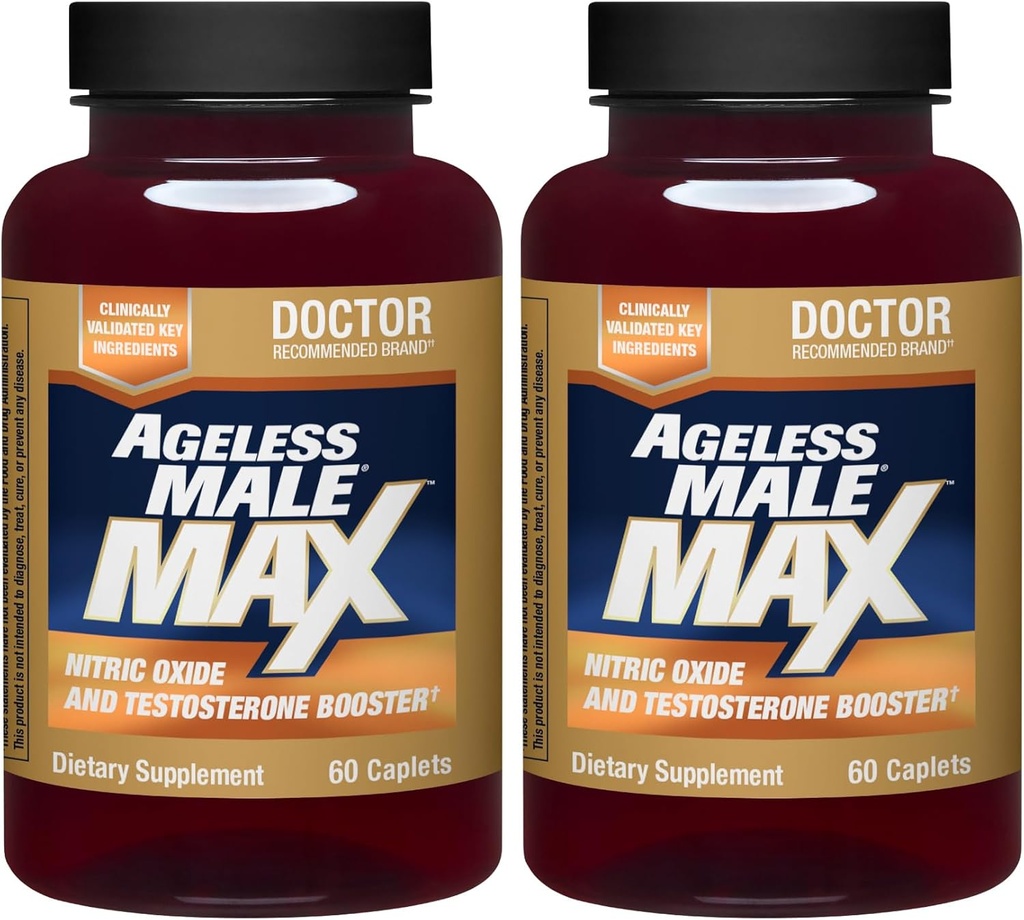 Vanusetu Mees Max Kokku Testosterooni Booster Supplement meestele, 120 Caplets