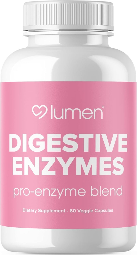 Lumen Naturals Seedeensüümid Probiootikumid ja prebiootikumid - Võimsad Ensüümid Seedimise Jaoks - Puhutav Abi Naistele - Soolestiku Tervise Täiendus (60 Loe artiklit 1)