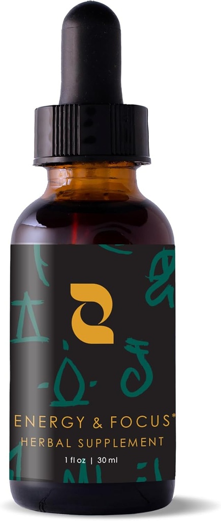 Redmint Energy & Focus Taimne Tinktuur | Taimne täiendus juurdunud Ancient TCM Tarkus | Looduslik toetus Boost Energy ja terav fookus Ashwagandha, Rhodiola, Schisandra, Püha Basil| 30 ml