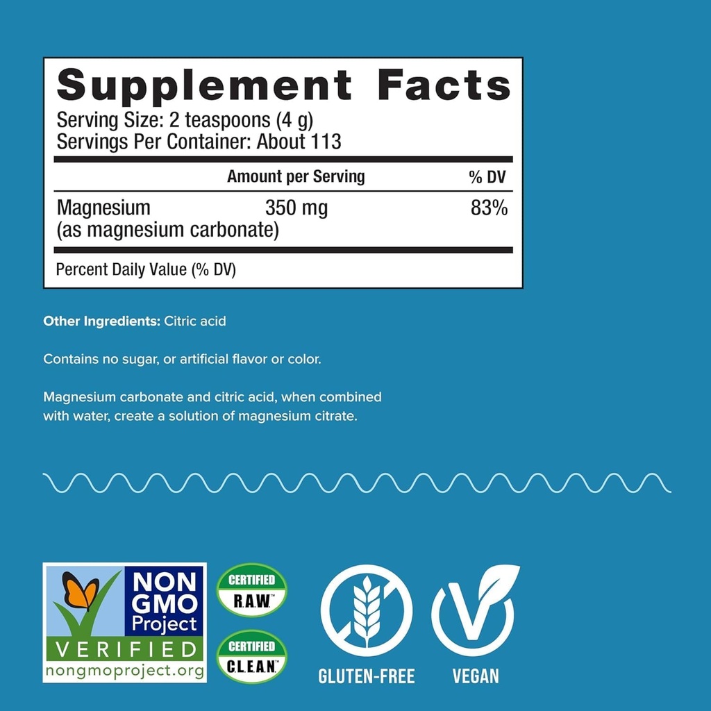 Natural Vitality Natural Magnesium Calm (2 Bottles of 16 Ounce)