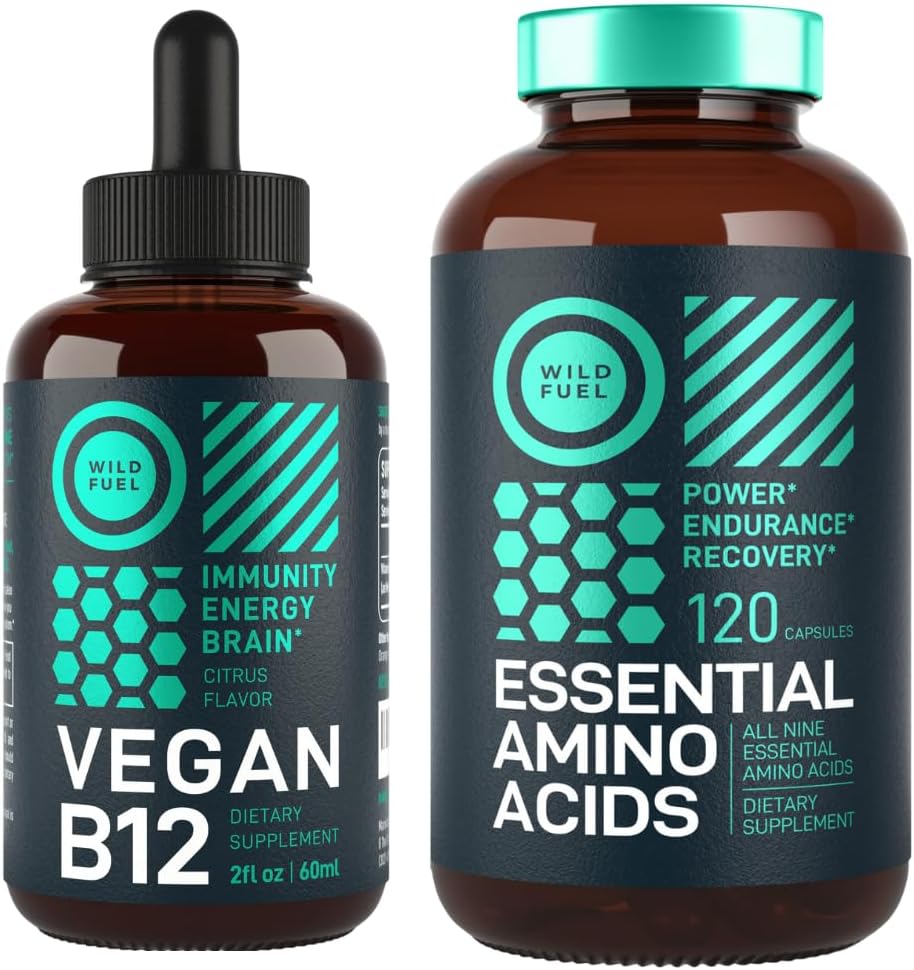 MAAILMKÜTUS Essentsiaalne aminohappelisand ja veganvitamiin B12 Vedel energiapakett