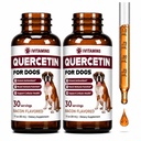 Quercetin for Dogs - Quercetin for Dogs Allergies - Helps Support Immune Health, Allergy Relief, Heart Health & Much More - Dog Allergy Relief - 1 fl oz - Bacon Flavor (2 Pack)