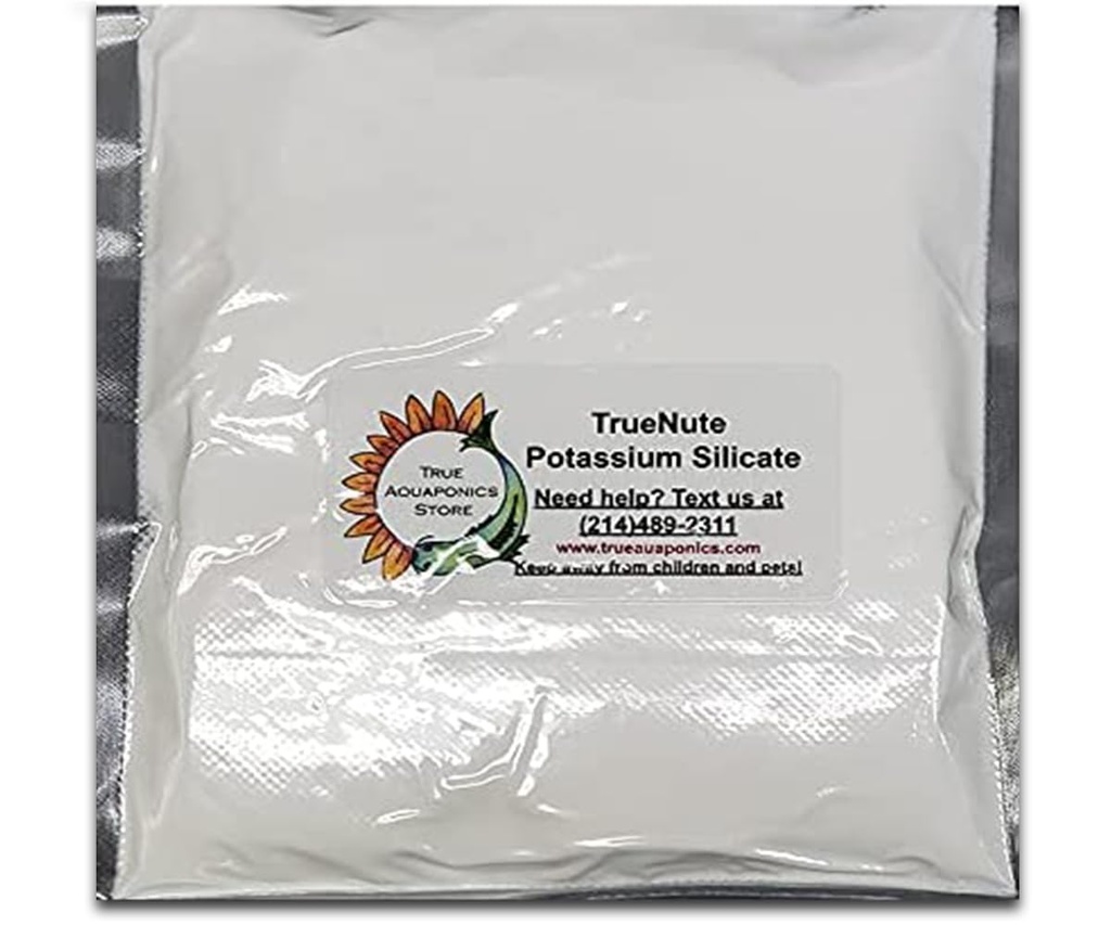TrueNute kaaliumsilikaat 64 Oz pakendites, akvapoonika, hüdropoonika, mullakuivatuse ja lehtmetalli pihusti jaoks, et korrigeerida kaaliumi- ja silikaatpuudujääke ning aidata kuuma ja põua stressi korral