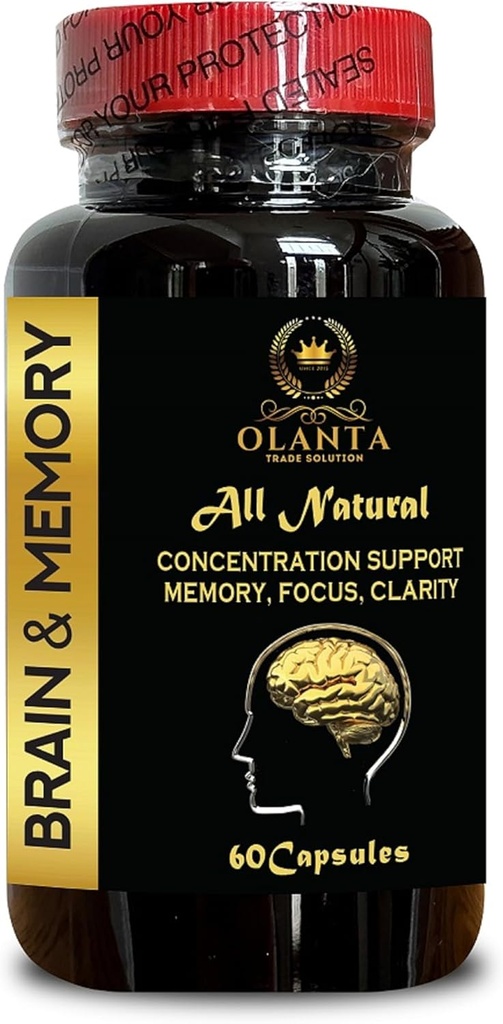 Mind Matrix - Support Concentration | Energy & Clarity | Neural Support Supplement with Ginkgo biloba | Brain Vitamins | Support Cognitive Longevity - 1 pudel 60 kapslit