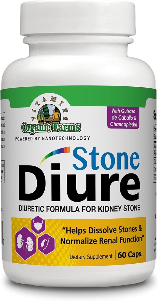 Diure Stone - 60 kapslit - diureetiline valem - 100% looduslik - toidulisand
