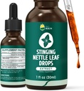 Stinginging Nettle Tinkcture, Organic Nettle Leaf Extract Vedelik, 98% Absorption, Vegan, Non-GMO, Gluteenivaba, Alkoholivaba 1 Fl Oz