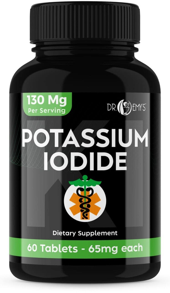Kaaliumjodiidpillid tabletid - 1-Pack 130mg Servings Kokku 60 tabletti - Dr Emys Kaaliumjodiidi tabletid