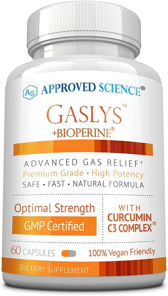 Heakskiidetud Science® GaslysTM - Soothe Seedetrakt, Leevendab gaasi- ja kõhukrampe - Artišokipulber, ingver, apteegiseeme - 60 krahv - 1 pakend