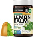 BIO KRAUTER Sidrun Balm Gummies - 1500 mg Tugevus - 60 Vegan Chews - Rahulikkus Toetus - Sidrun Balm Leaf ekstrakt - želatiinivaba