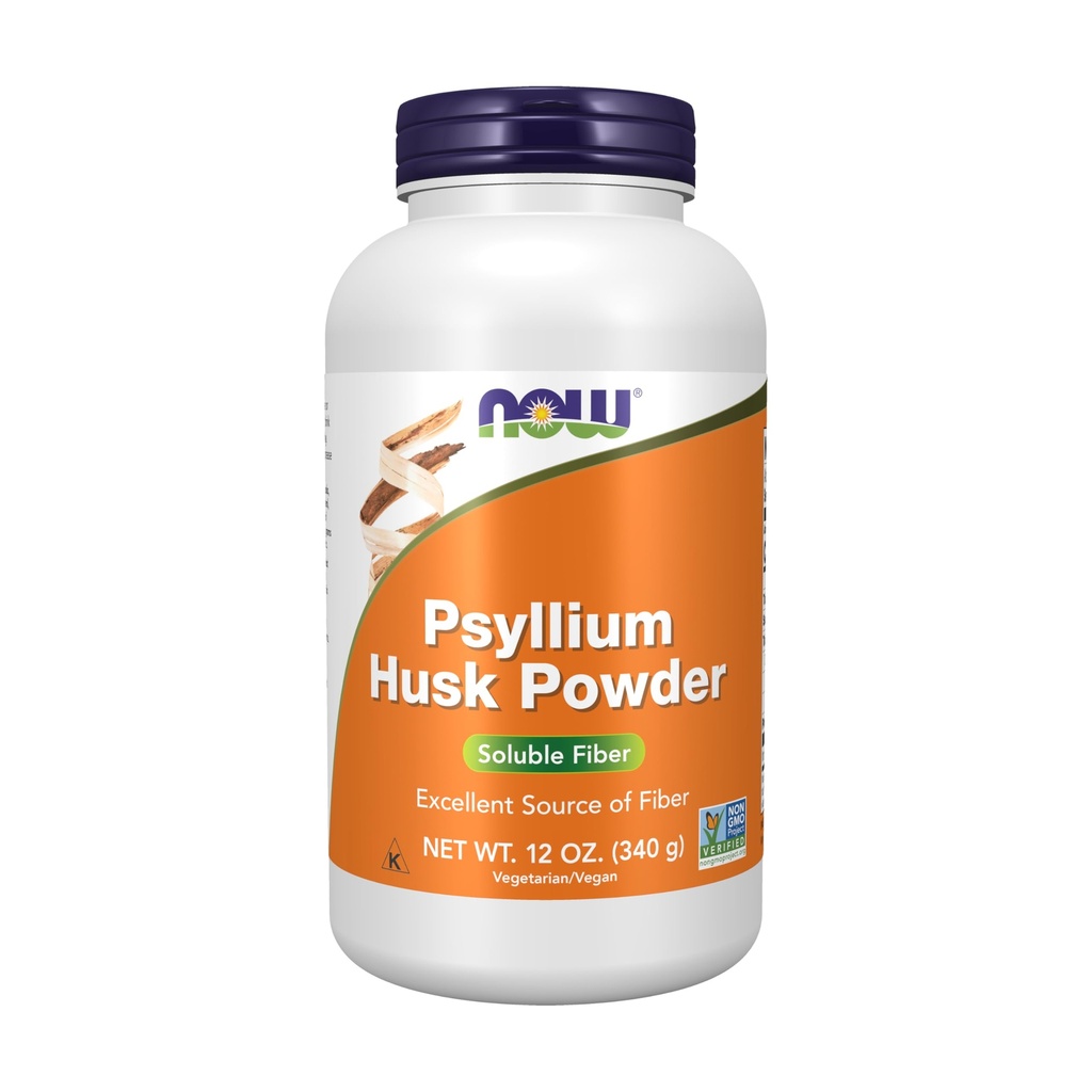 NOW Foods Supplements, Psyllium Husk Powder, Non-GMO Project Kontrollitud, Lahustuv Fiber, 12-Ounce