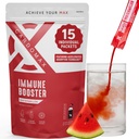 CardoMax Immunity Booster Vedel jook Segu ženšenni ja C-vitamiiniga lastele ja täiskasvanutele, Immuunsüsteemi lisand energiale ja heaolule, arbuusimaitse, 15 ühe serveeritava vedelikupulga pakendit