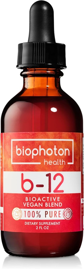 Liposomaalne Vitamiin B12 Vedel täiendus - Bioaktiivne Metüül Blend - Vegan & Non GMO - Orgaaniline Glütseriin & Sugar Free (2 Fl Oz)