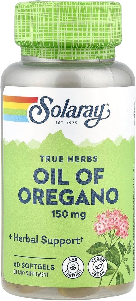 Solaariumiõli Oregano Supplement, 150 mg, 60 Count