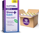 Natrol Sleep + rahulikku melatoniin 6mg koos Ashwagandha, L-Theanine ja sidrun Balm, dieet täiendus puhkamiseks ja rahustada meelt, 30 kapslit, 30 päeva pakkumine (pakk 12)
