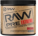 RAW Preworkout Extreme | Kõrge stimulant Preworkout Powder Drink, Extreme Energy, Focus and Endurance Booster | Explosive Strength and Pump treeningu ajal Max Gains | Fruit Burst (30 Servings)