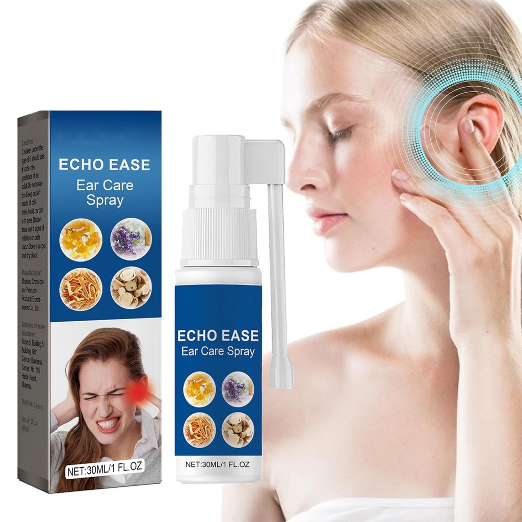 GERRIT Echo Ease Tinnitus Inhaler, Tinnitus Relief Spray Ringing Ears Device, Echo Ease Tinnitus Relief Spray (1PCS)