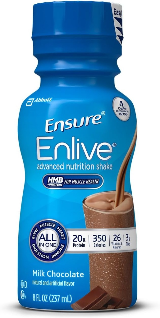 Täiustatud toitumise soodustamine Loksutage 20 grammi valguga, toiduasenduskokteilid, piimašokolaad, 8 fl oz, 16 loendit