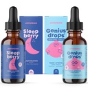JoySpring SleepBerry Liquid Melatoniin ja Geenius pillab Smartberry Vanilla lastele